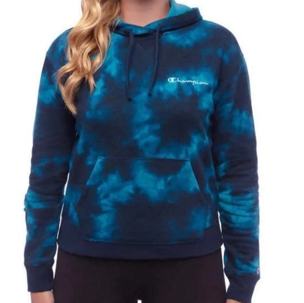 Champion Blue Tye Dye Hoodie